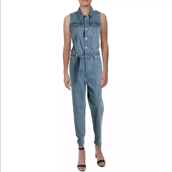 levi's tapered denim jumpsuit